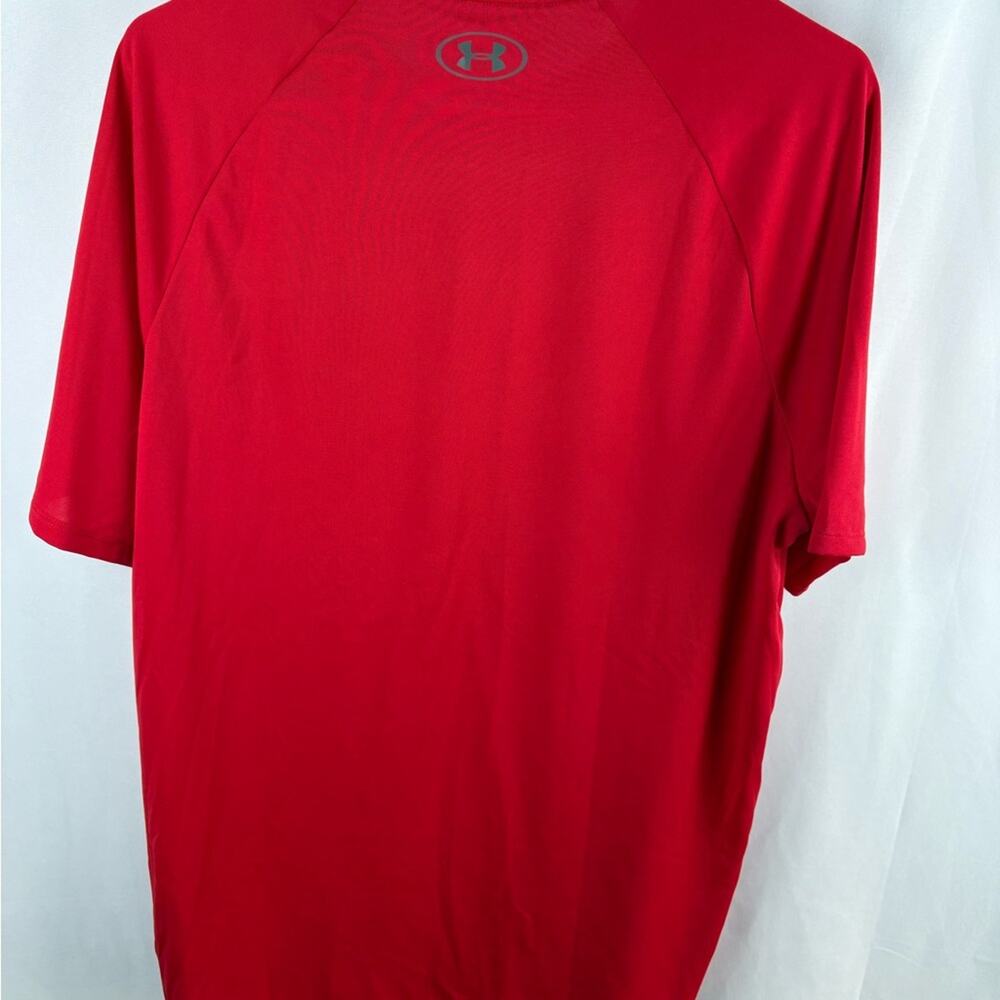 Under Armour Tech 2.0 Red Short-Sleeve Athletic Tee - Picture 6 of 7